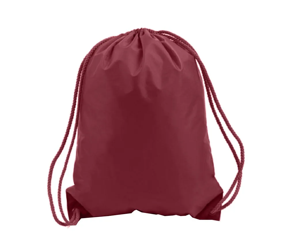 216 ct Drawstring Backpacks Sport Cinch Bags - MEDIUM - By Case