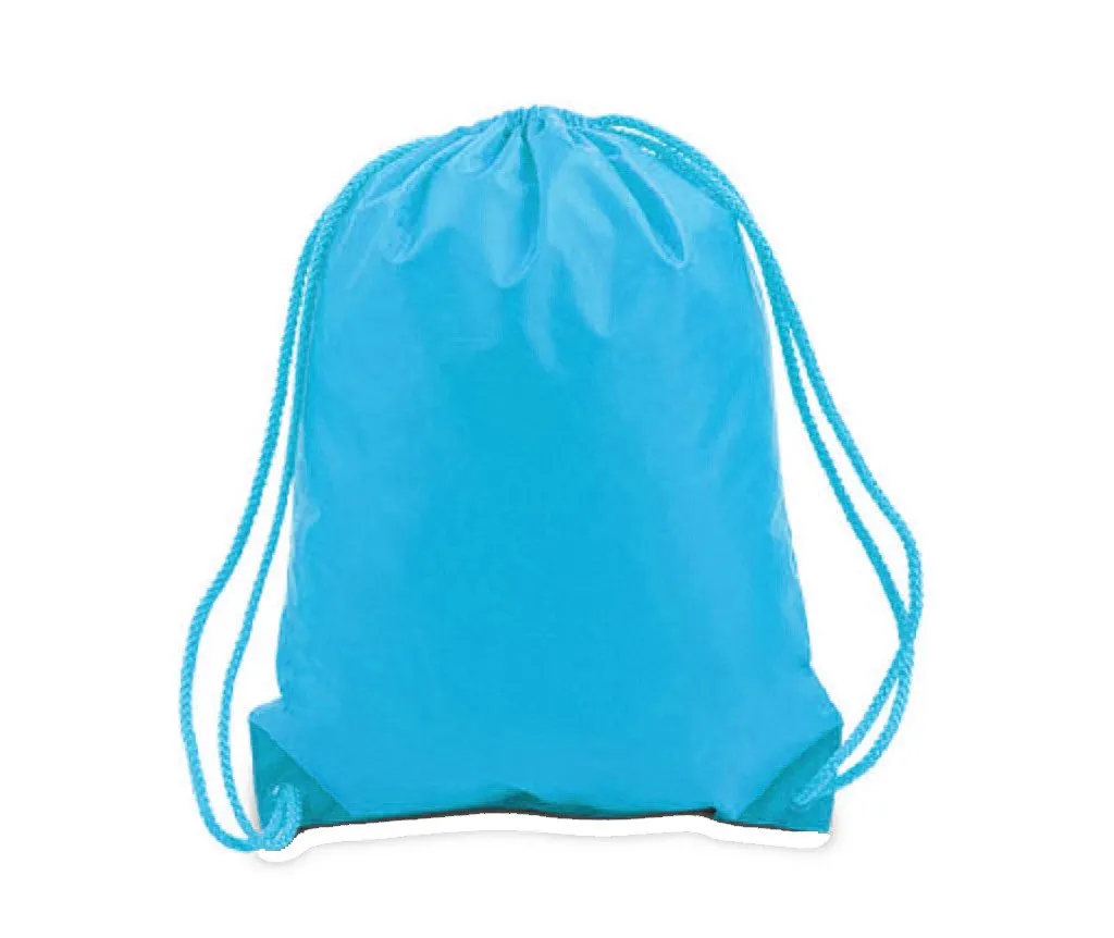 216 ct Drawstring Backpacks Sport Cinch Bags - MEDIUM - By Case