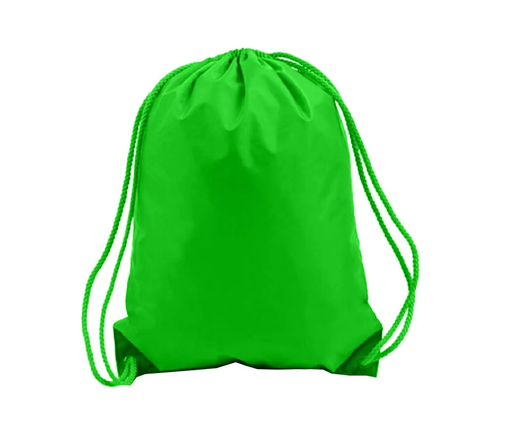 216 ct Drawstring Backpacks Sport Cinch Bags - MEDIUM - By Case