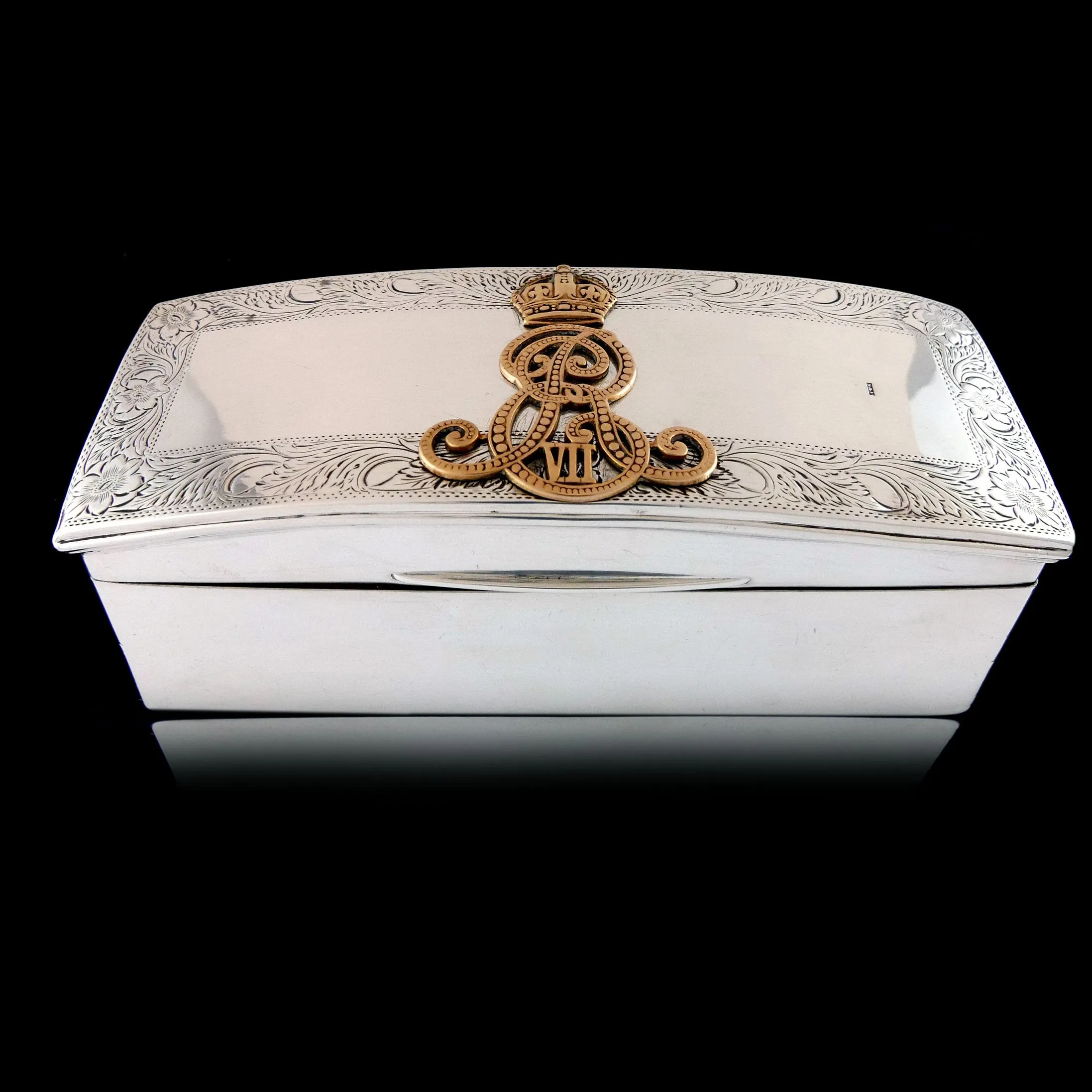 An Edwardian Cavalry Officer’s Silver Table Top Box, c. 1905 &amp; 1925