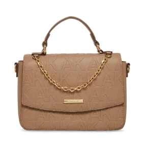 Anne Klein Embossed Flap Crossbody Satchel Handbag