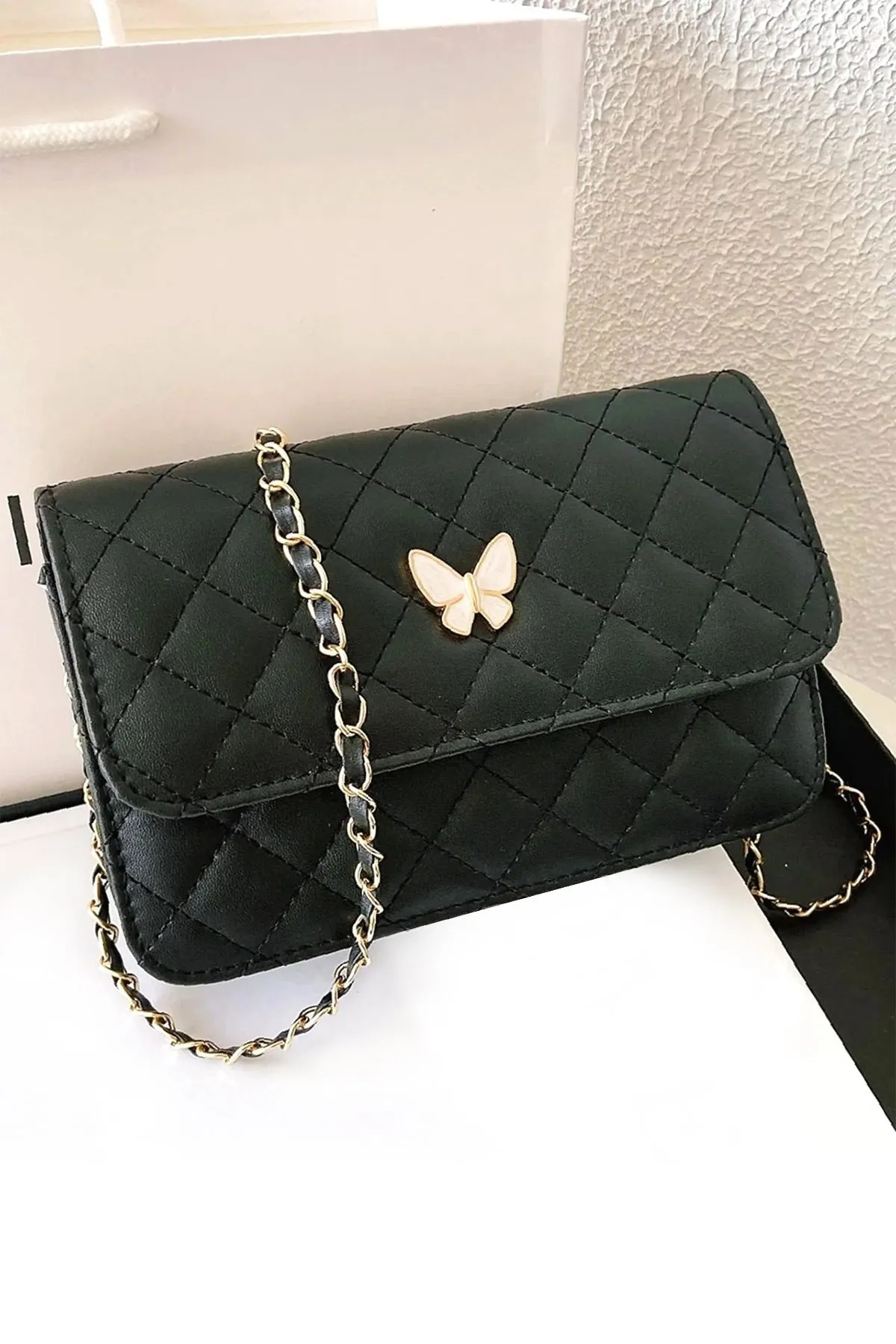 Black Butterfly Handbag - A23 - WHB0007