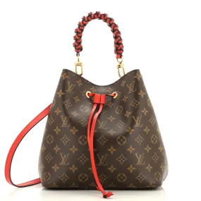 Braided Handle NeoNoe Handbag Monogram Canvas MM