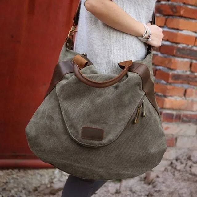 Brand Large Pocket Casual Tote Women's Handbag Shoulder Handbags Canvas  Capacity Bags For Women Messenger Bags