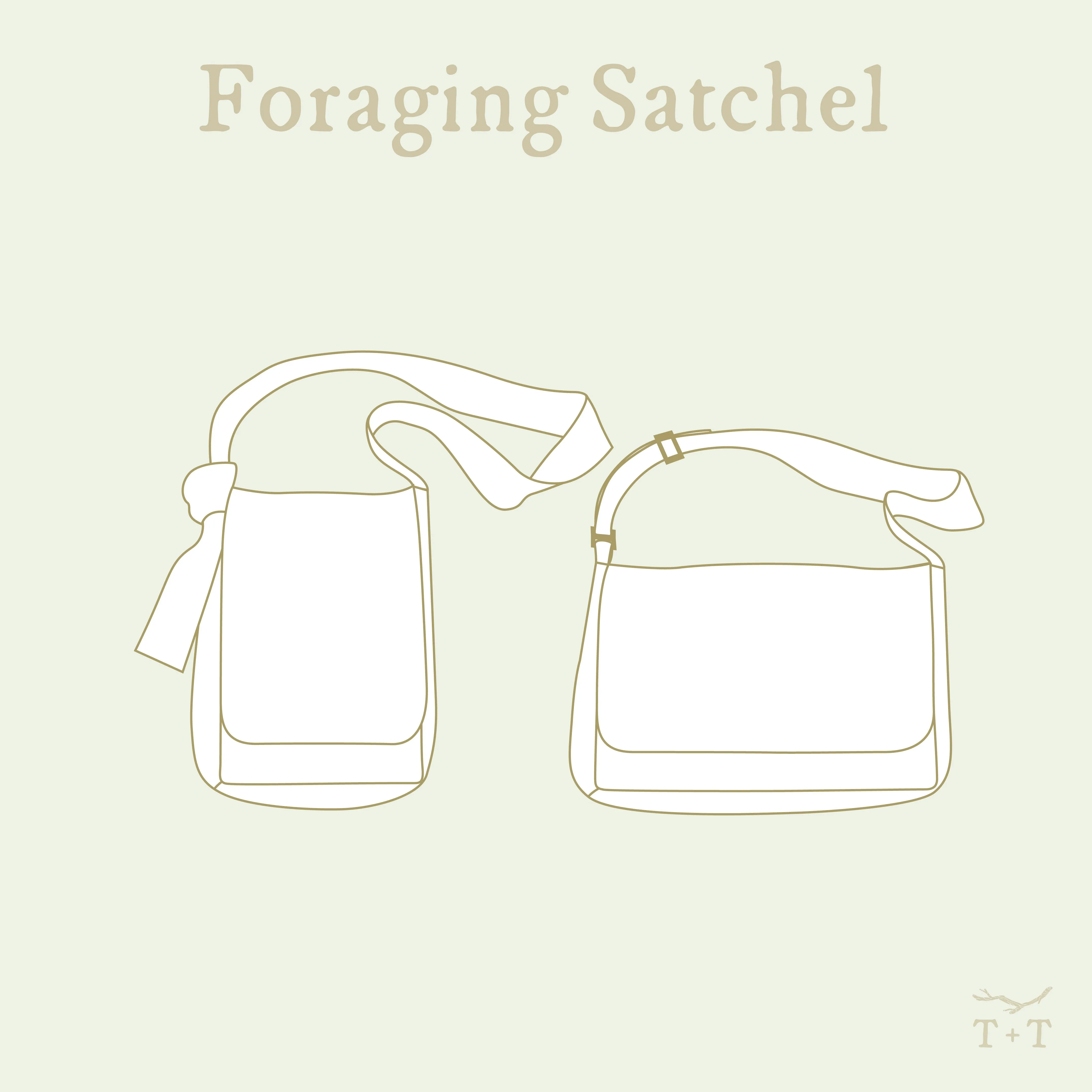 BUNDLE - Foraging   Leaf Satchel Sewing Patterns