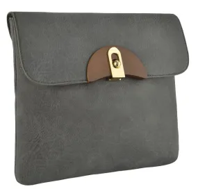 Calypso Faux Leather Clutch Bag