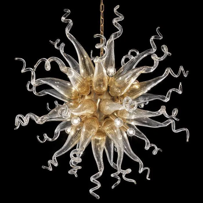 Customisable Murano Art Glass Chandeliers, Many Colours And Style Variant Options Available.