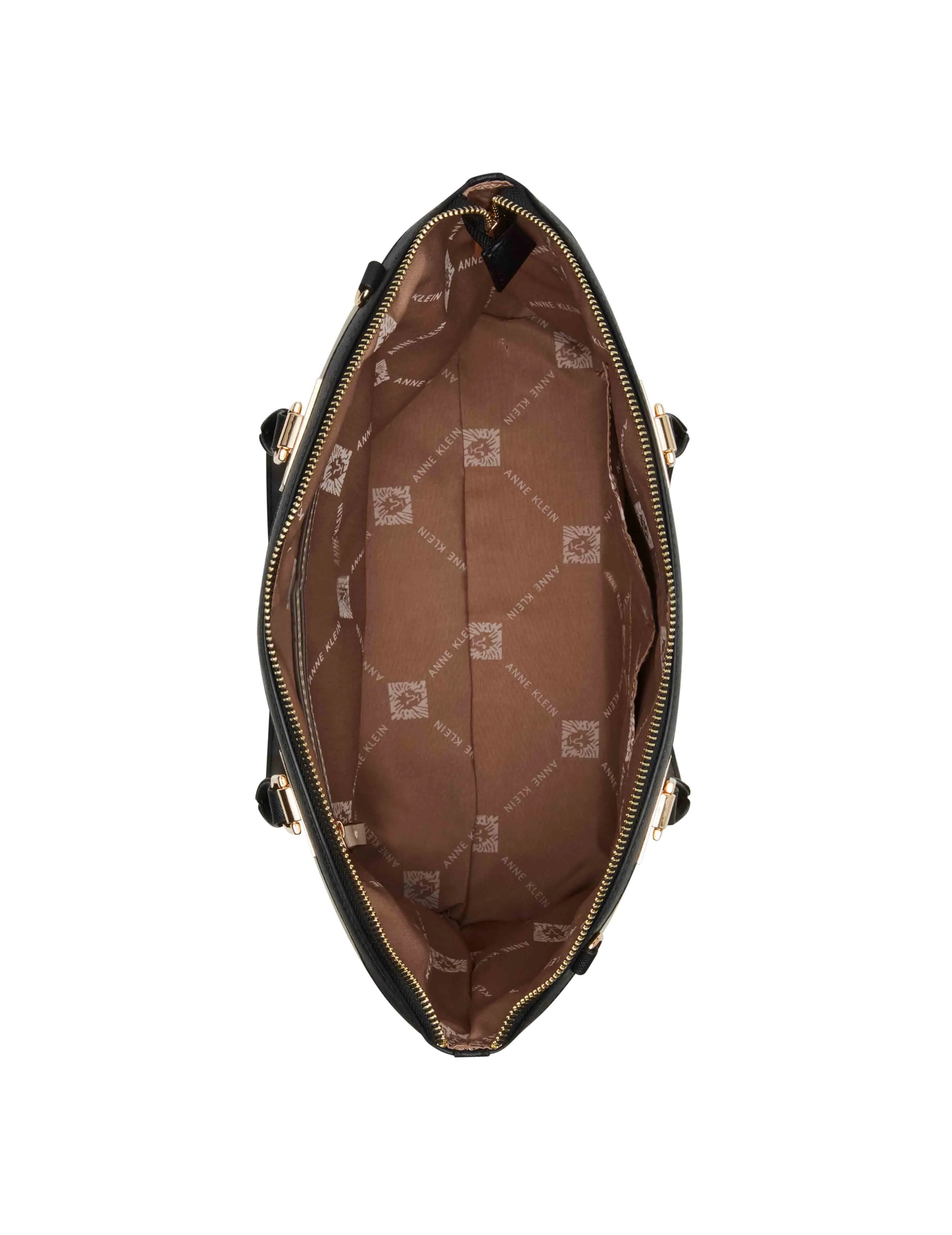 Large structured dome satchel with convertible strap