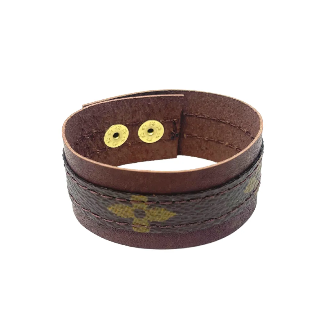 Louis Vuitton Luxury Repurposed Cuff Bracelet