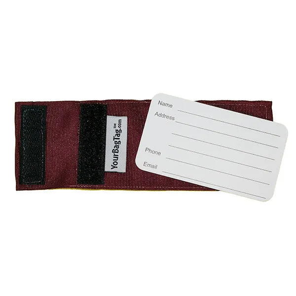 Maroon Luggage Tag