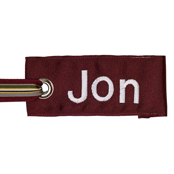 Maroon Luggage Tag