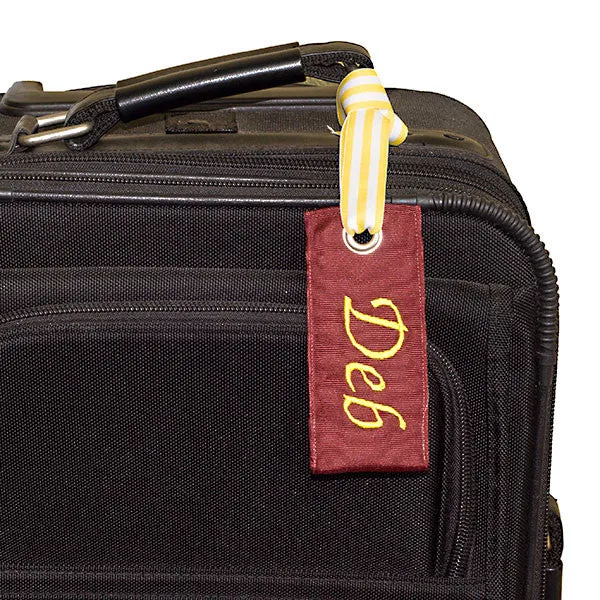 Maroon Luggage Tag