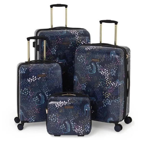 Sara Miller Midnight Leopard 67cm 4-Wheel Medium Suitcase