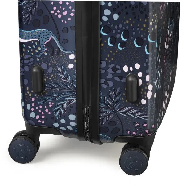 Sara Miller Midnight Leopard 67cm 4-Wheel Medium Suitcase