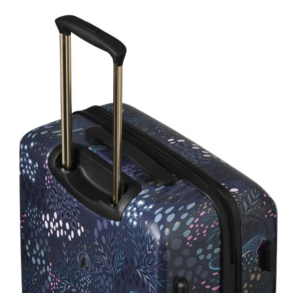 Sara Miller Midnight Leopard 67cm 4-Wheel Medium Suitcase