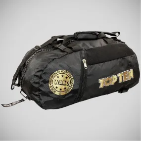 Top Ten WAKO Sportsbag/Backpack Black/Gold