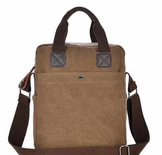 Vintage Canvas Vertical Bag For Men